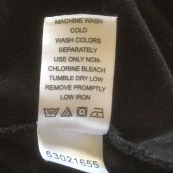 WOMAN WITHIN Leggings black elastic waistband cotton spandex size L 18/20 - Picture 5 of 7